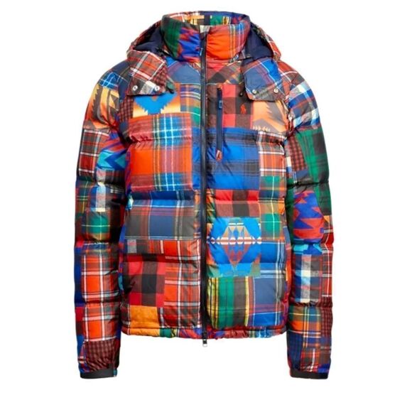 NWT Polo Ralph Lauren BIG & TALL PATCHWORK RIPSTOP AZTEC Puffer Jacket